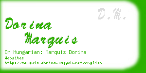 dorina marquis business card